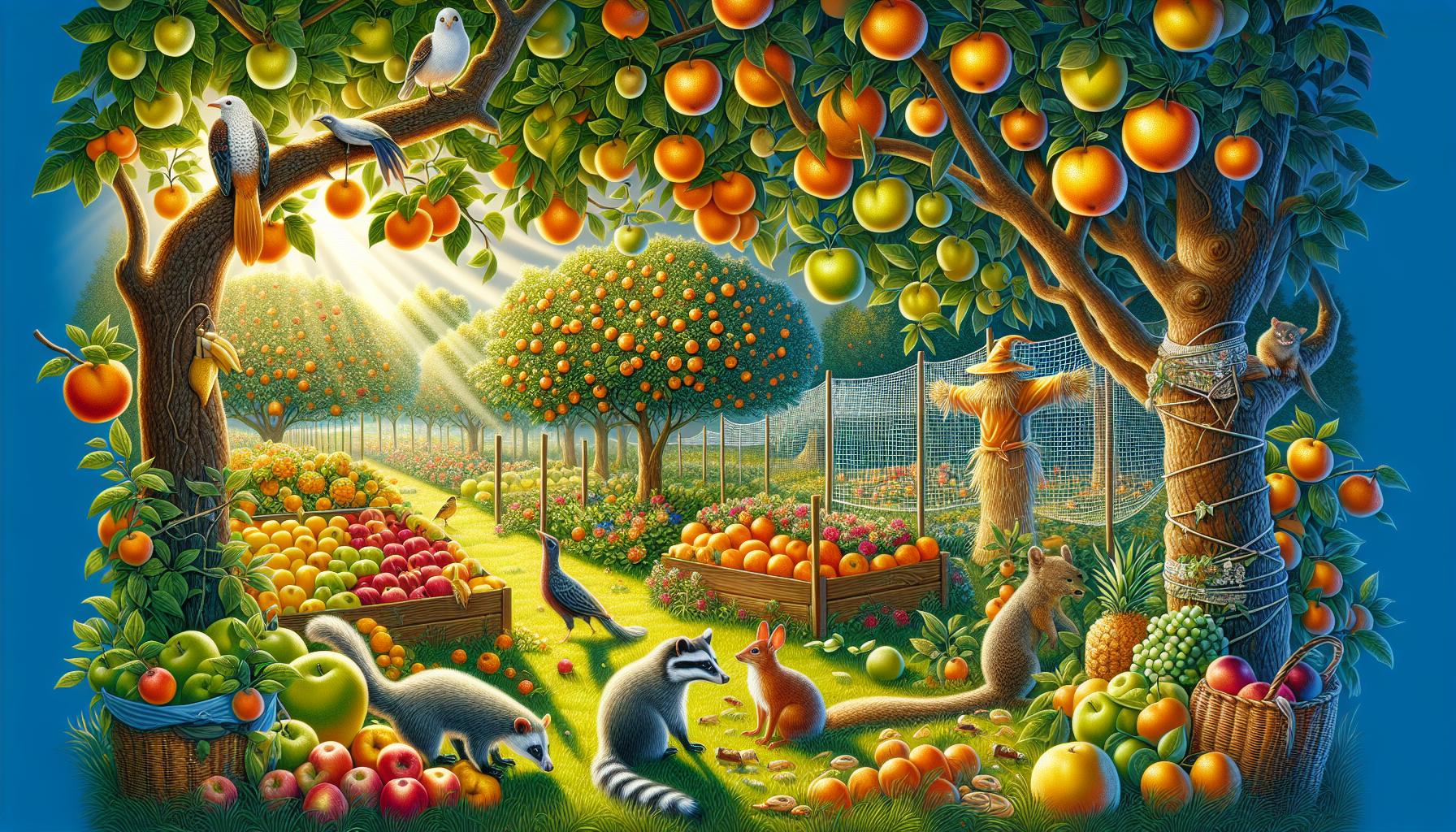 Animales que se alimentan de frutas: Identifica y protege tu huerto