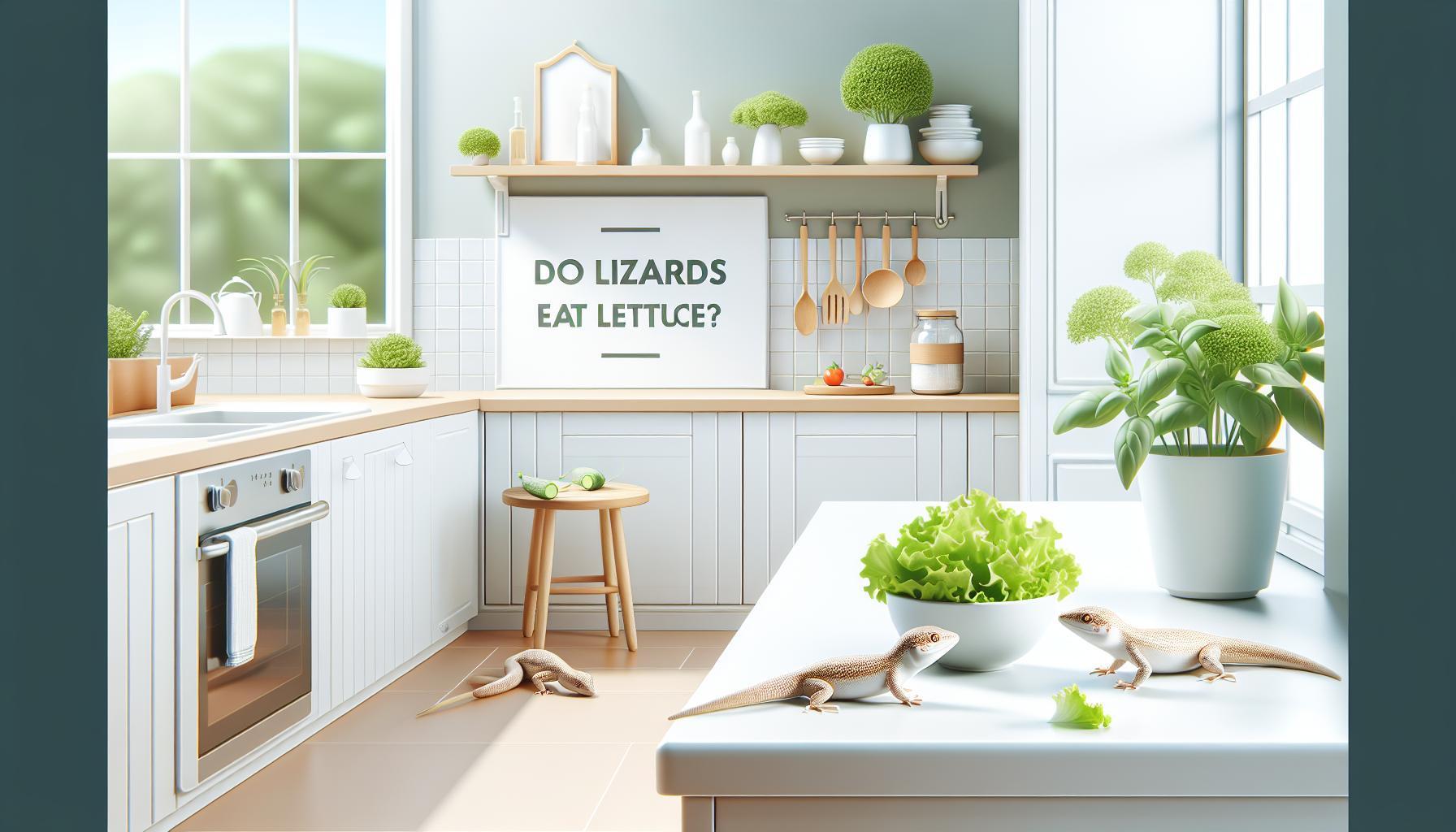 ¿Las lagartijas comen lechuga? Alimentación y control en casa