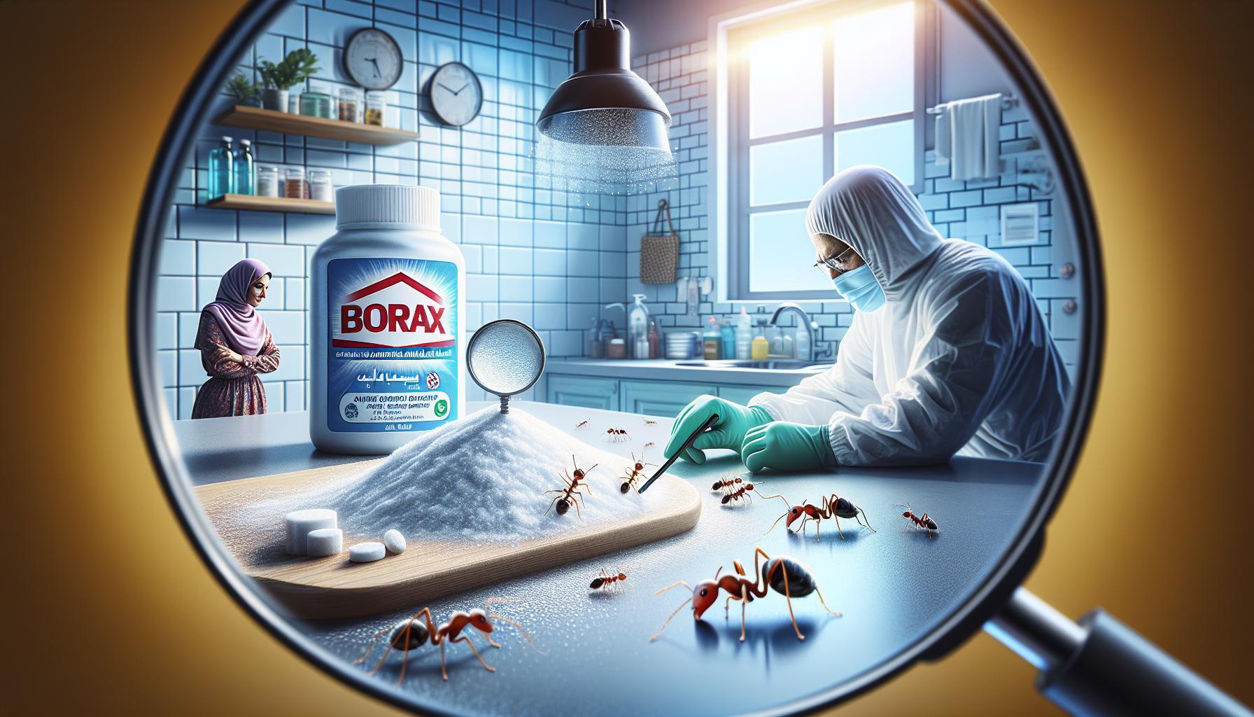 ¿Qué es el bórax y cómo actúa contra las hormigas?