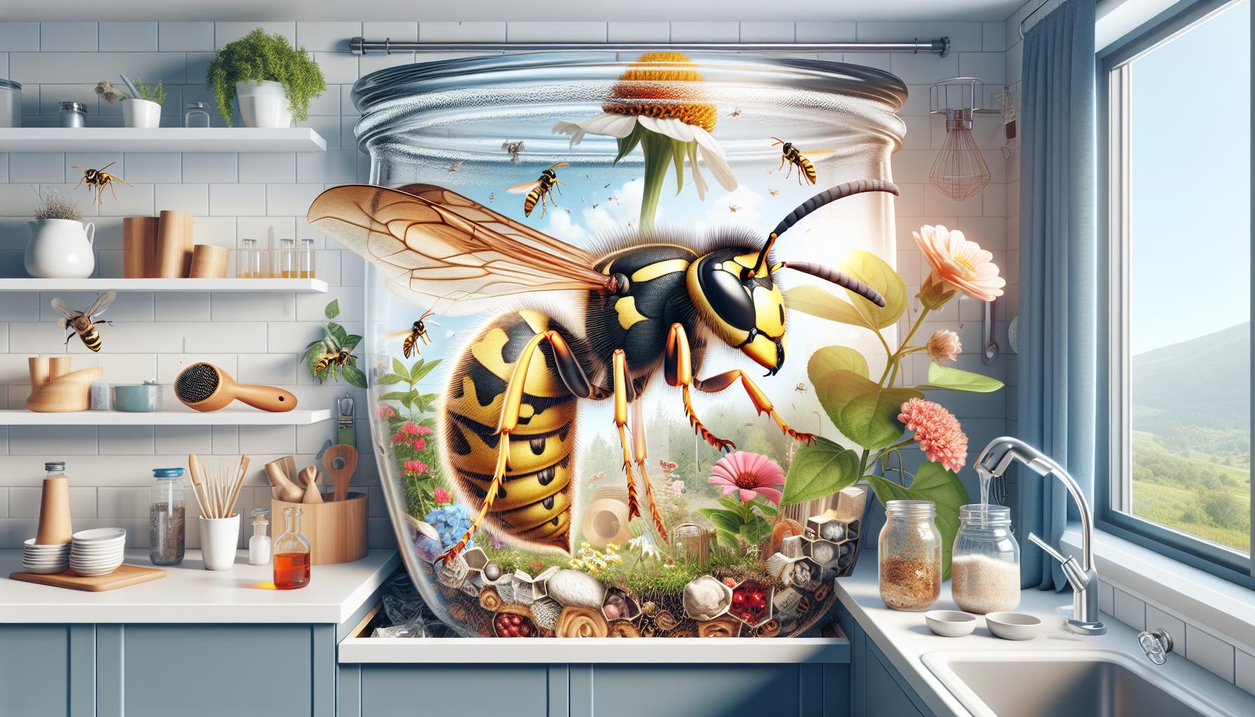 ¿Cómo recolectan las avispas el néctar y qué hacen con él?