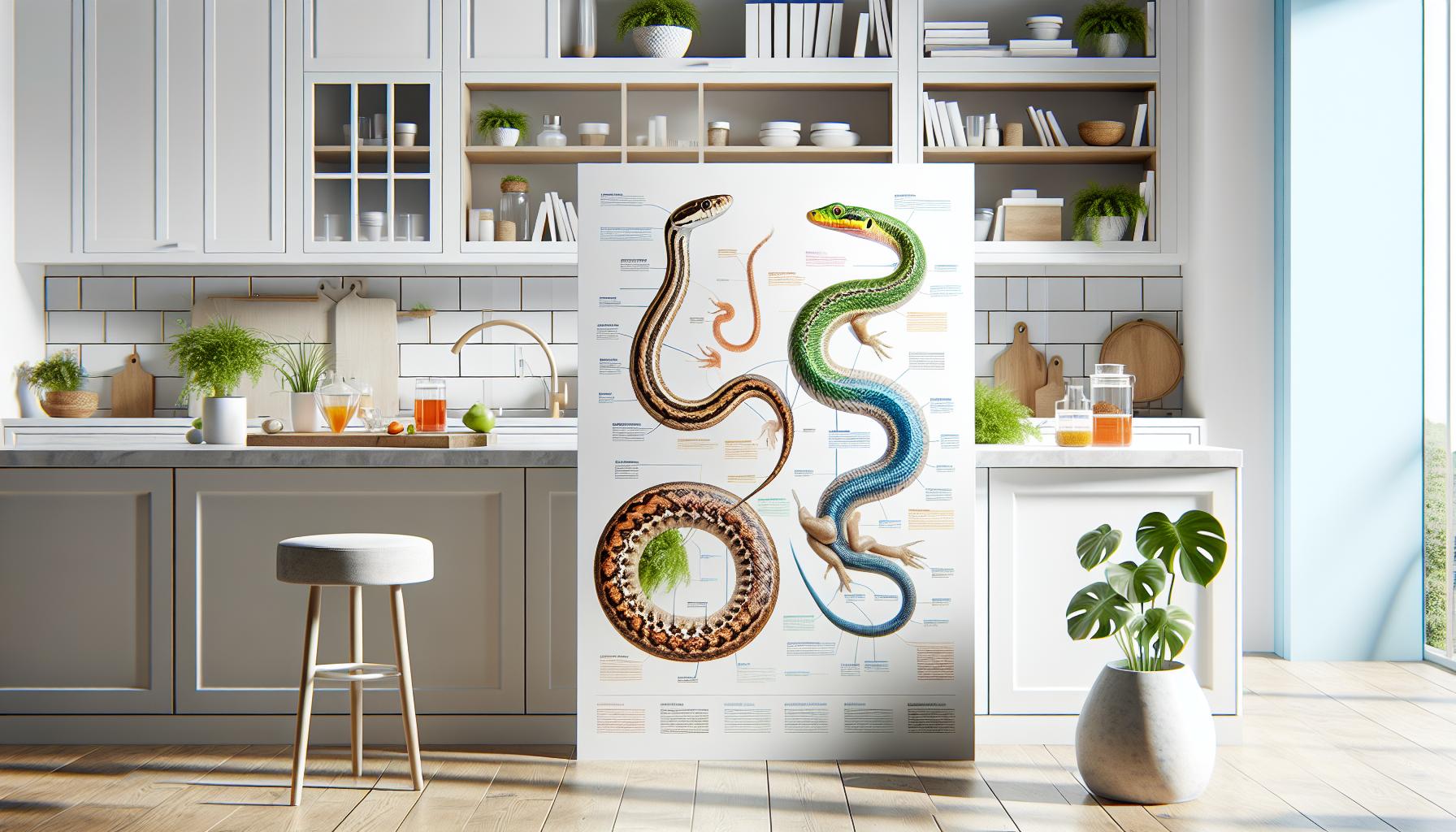 Comparativa de la Anatomía de Serpientes y Otros Reptiles