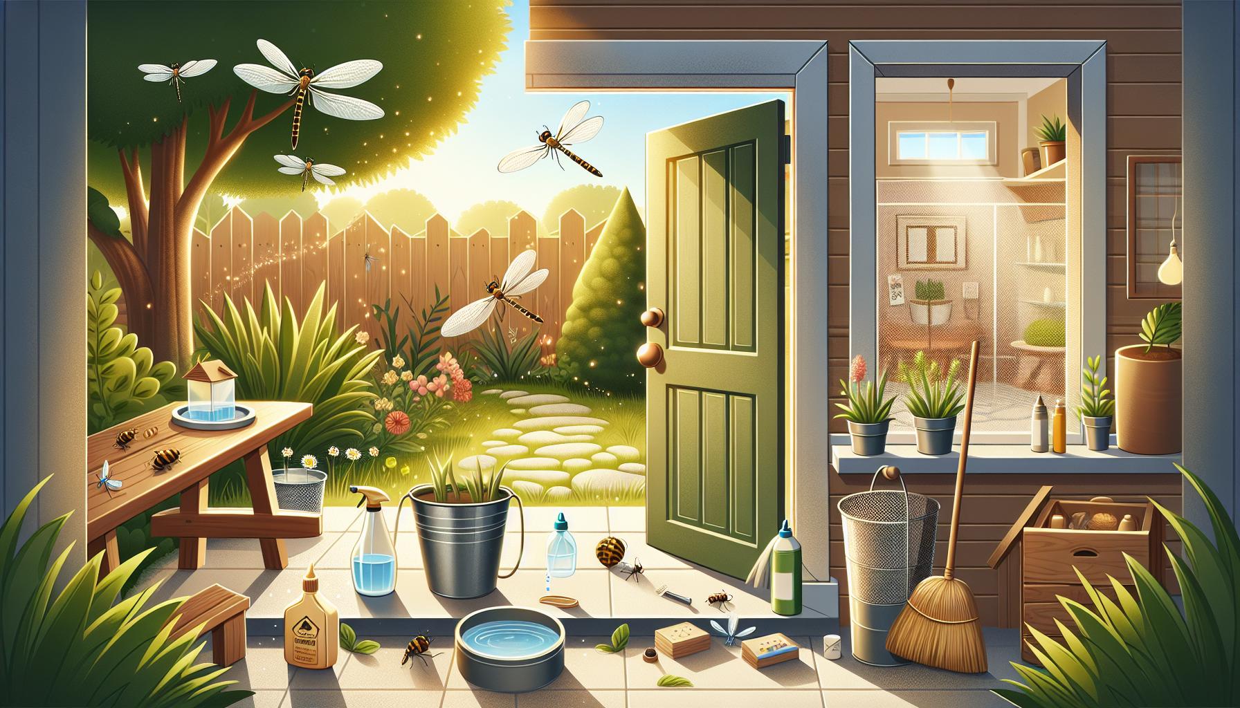 Consejos para mantener las libélulas alejadas de tu hogar de manera segura