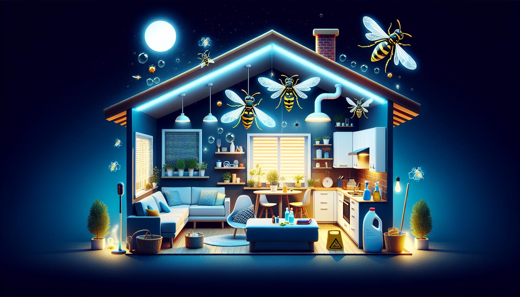 Consejos de seguridad para la convivencia con avispas nocturnas en tu área