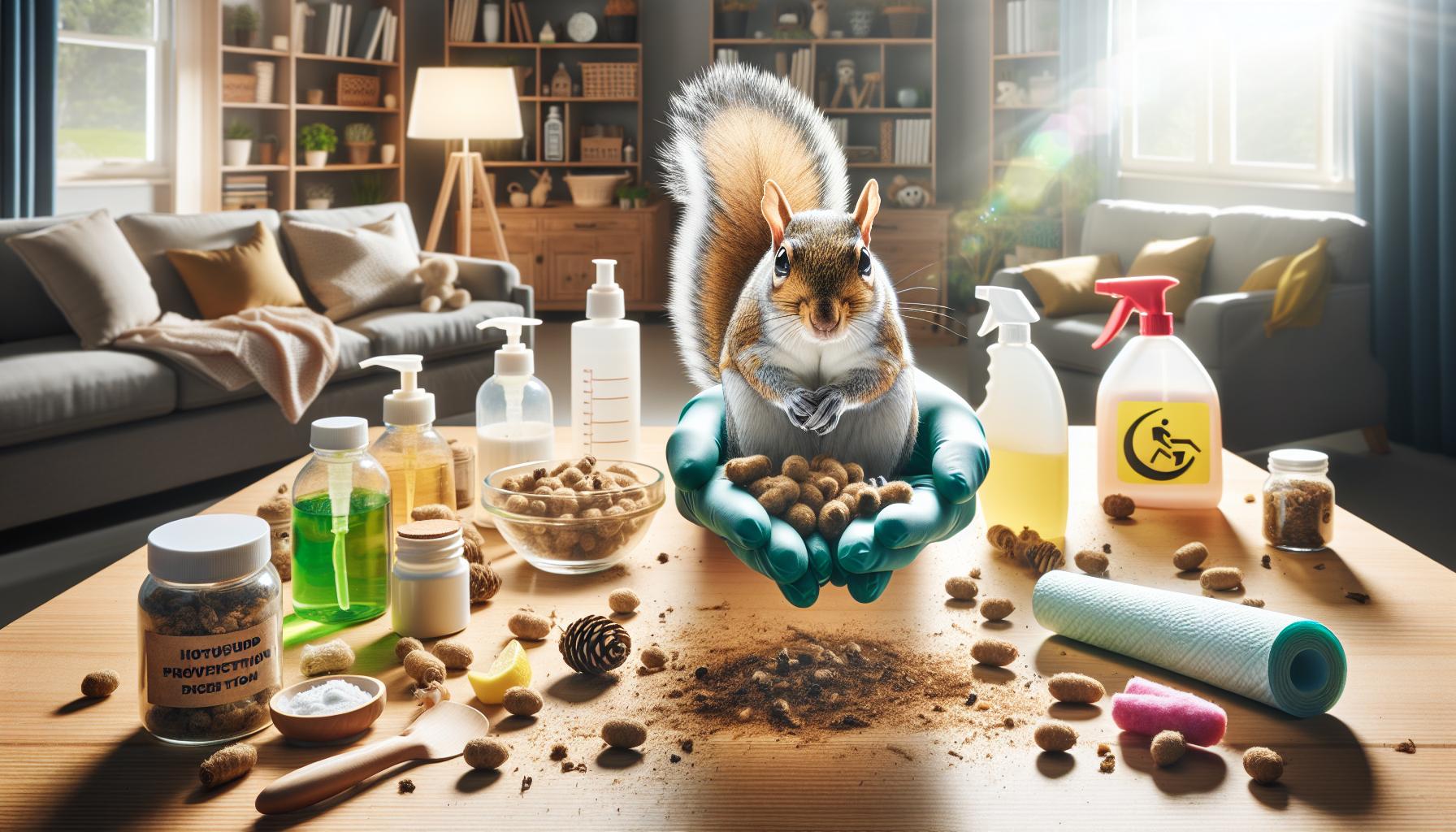 Consideraciones sobre la salud y seguridad al tratar con excrementos de ardillas