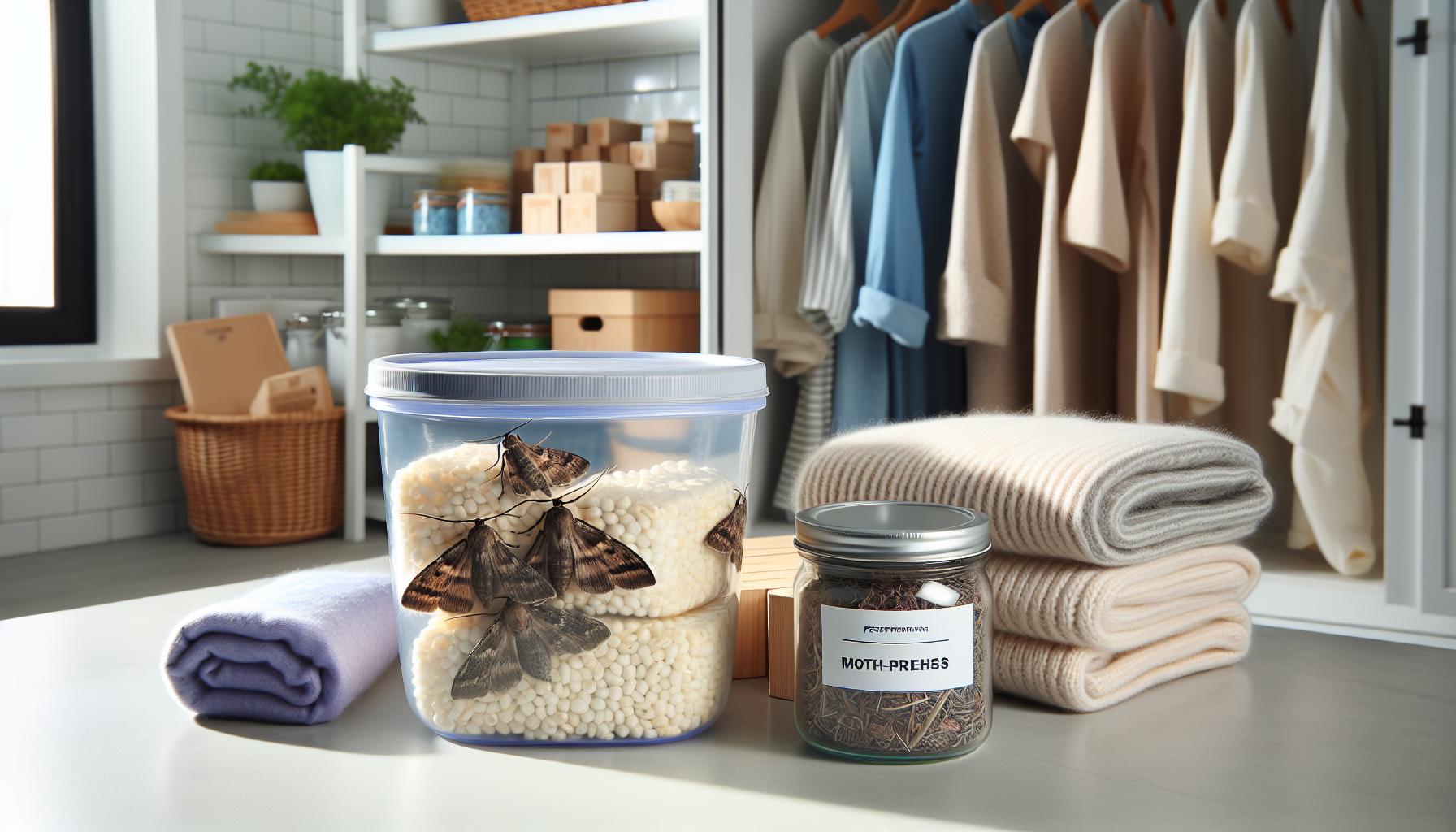 Daños que causan las polillas en alimentos y textiles