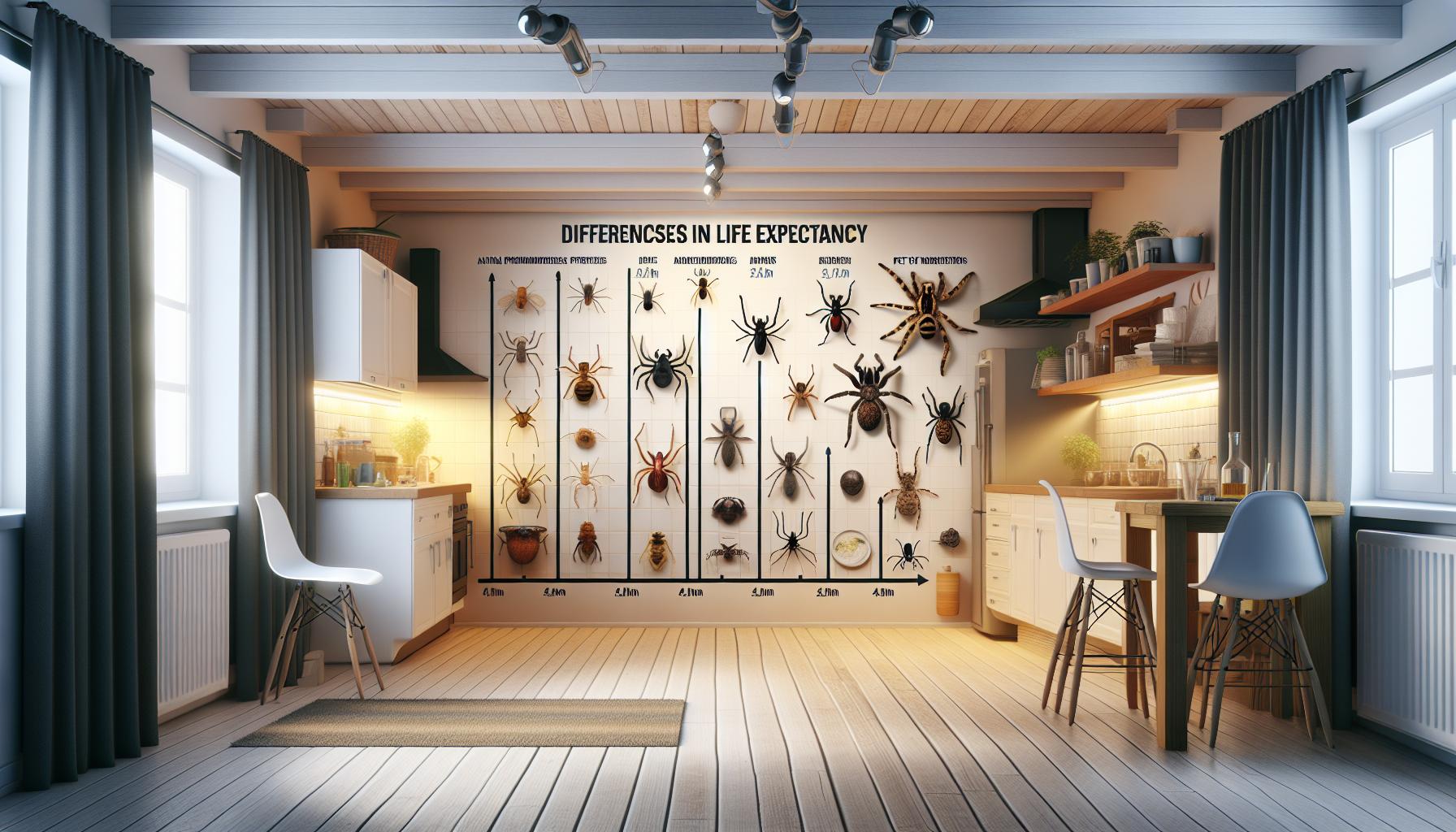 Diferencias en la esperanza de vida según la especie de araña