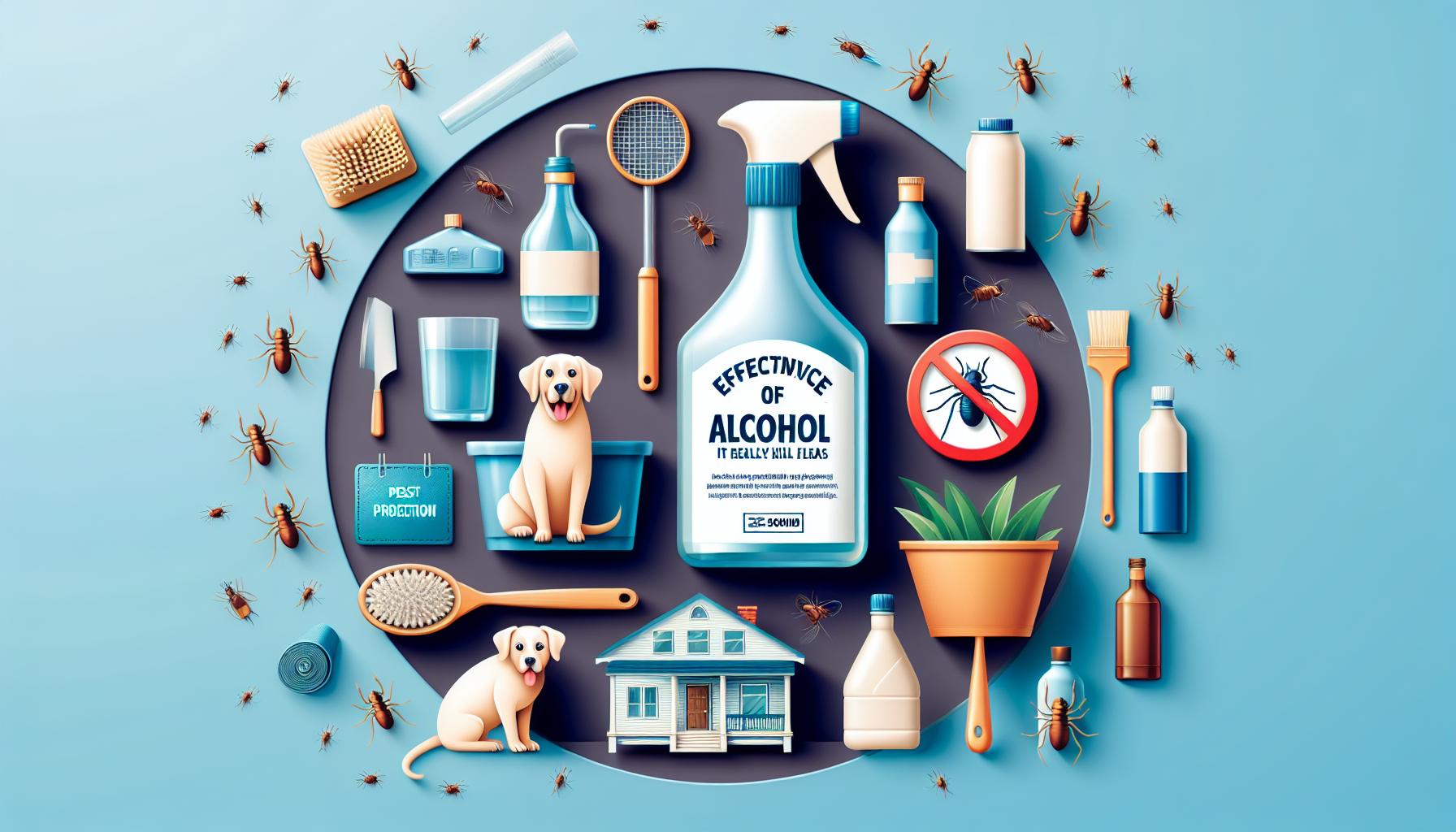 Efectividad del alcohol: ¿Realmente mata las pulgas?