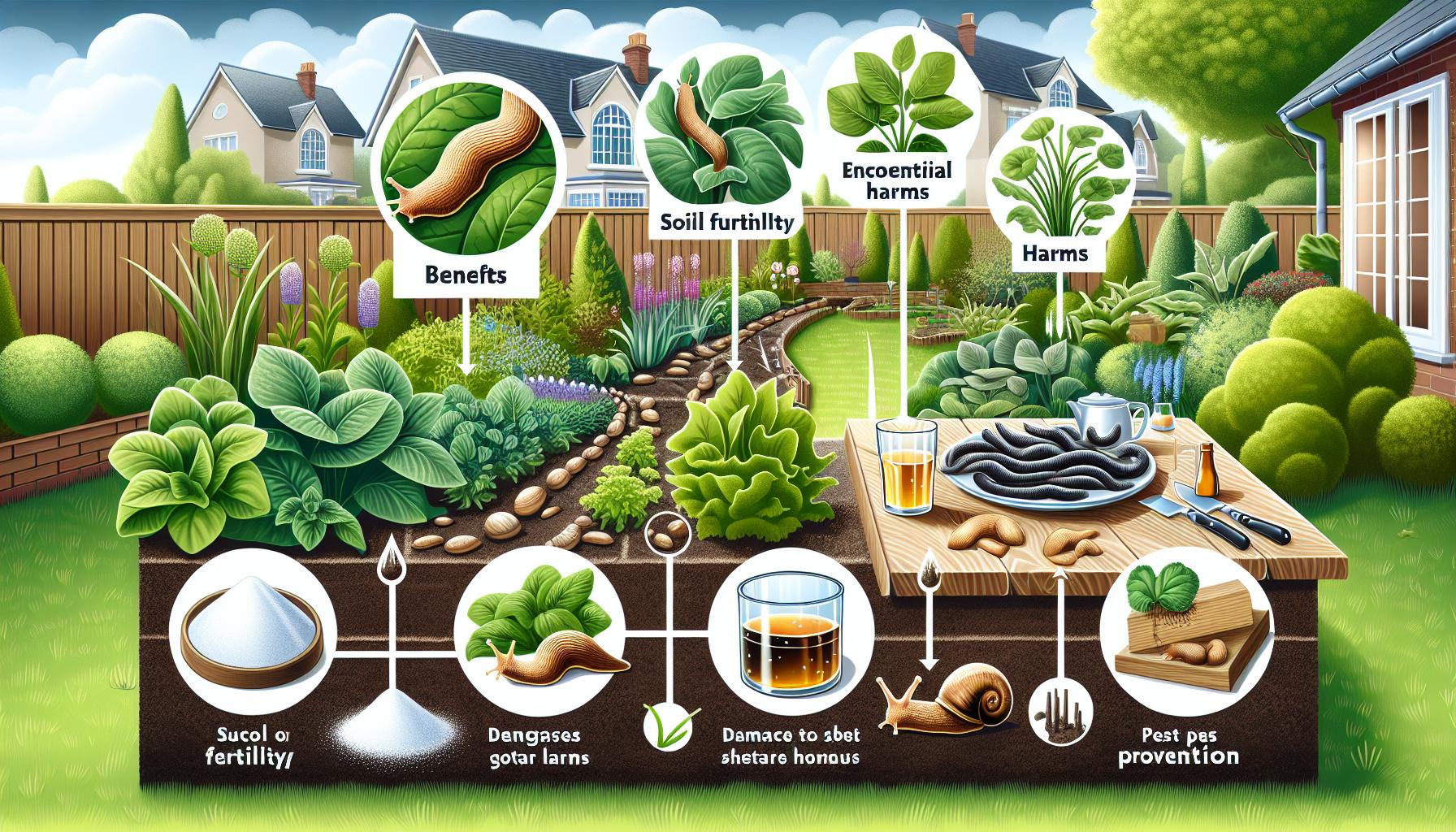 Efectos de las babosas en el jardín: Beneficios y daños potenciales