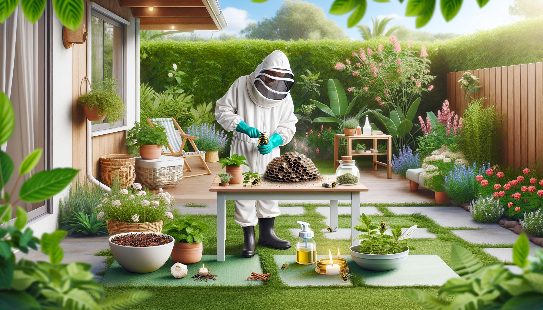 Estrategias seguras para manejar una infestación de avispas en el jardín