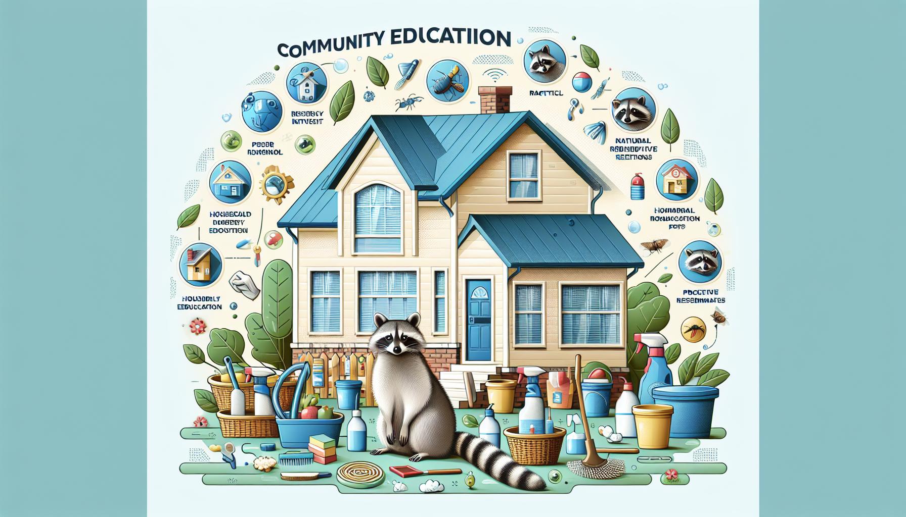 La importancia de la educación comunitaria para prevenir la invasión de mapaches