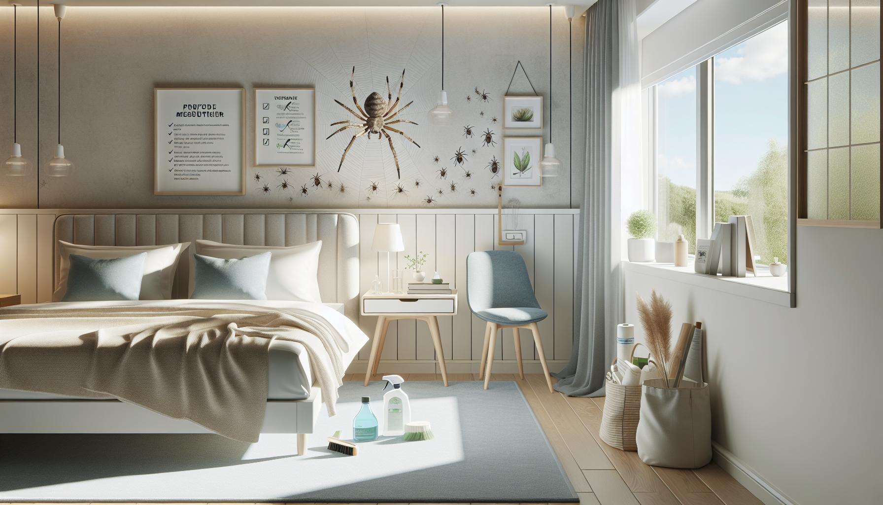 Medidas preventivas: Cómo evitar que las arañas entren en tu habitación