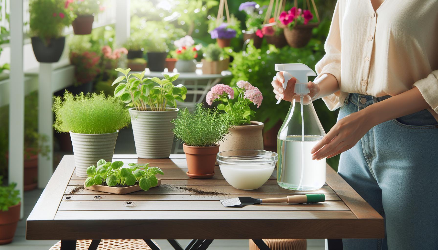 Métodos prácticos para aplicar vinagre en el jardín