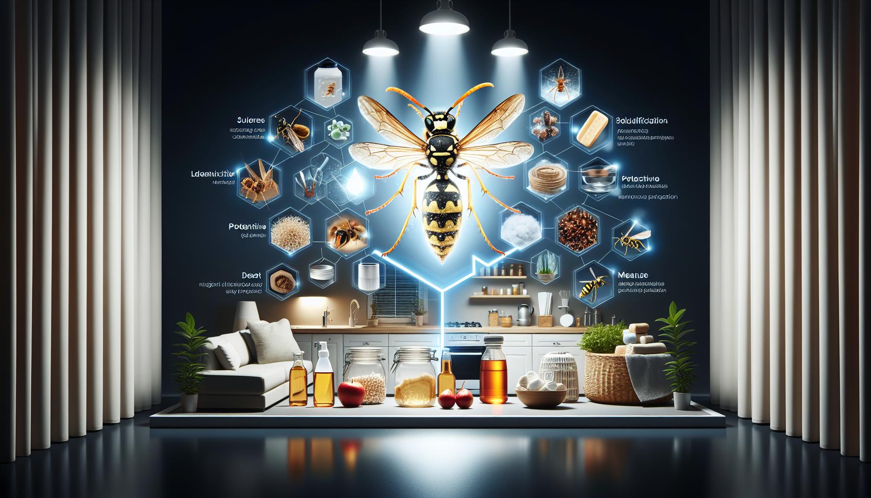 Productos químicos y su aplicación segura contra avispas nocturnas