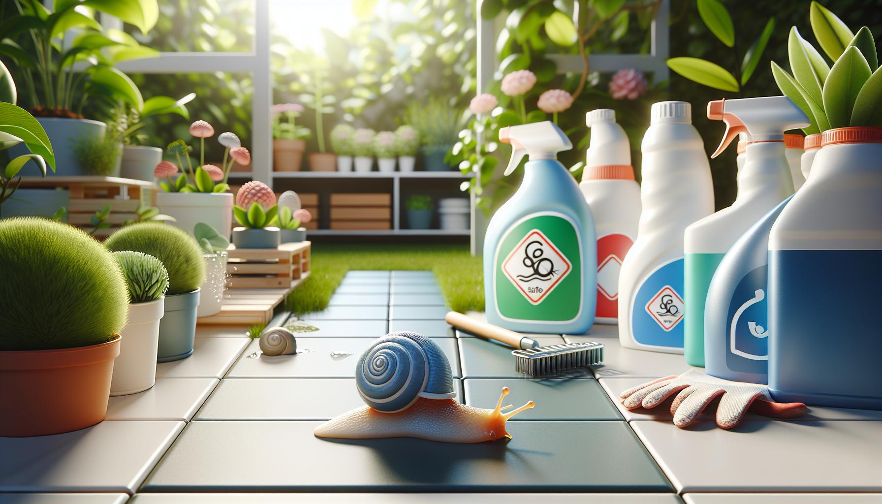 Productos químicos y su uso responsable contra los caracoles