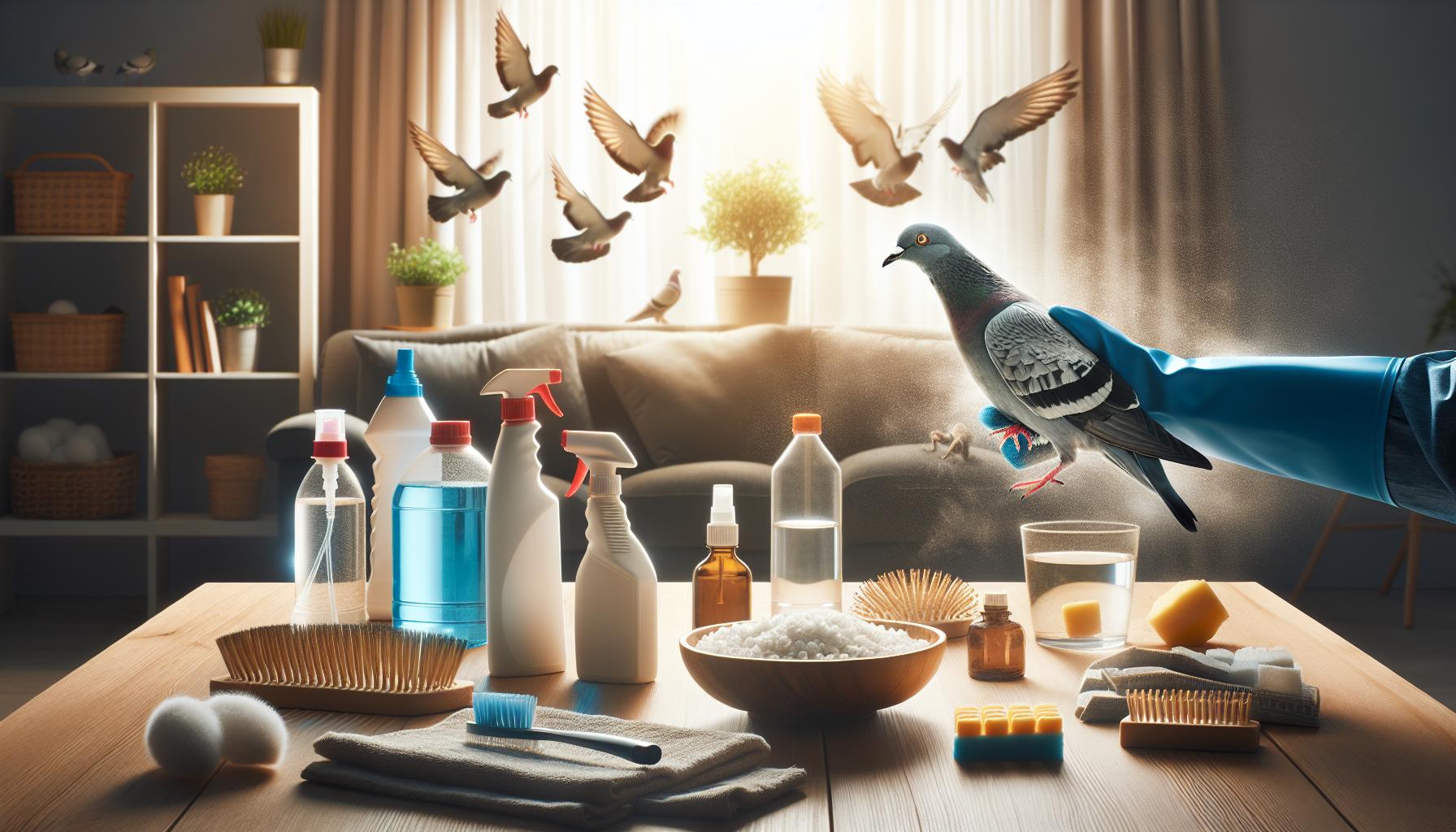 Productos químicos y su uso seguro para el control de palomas