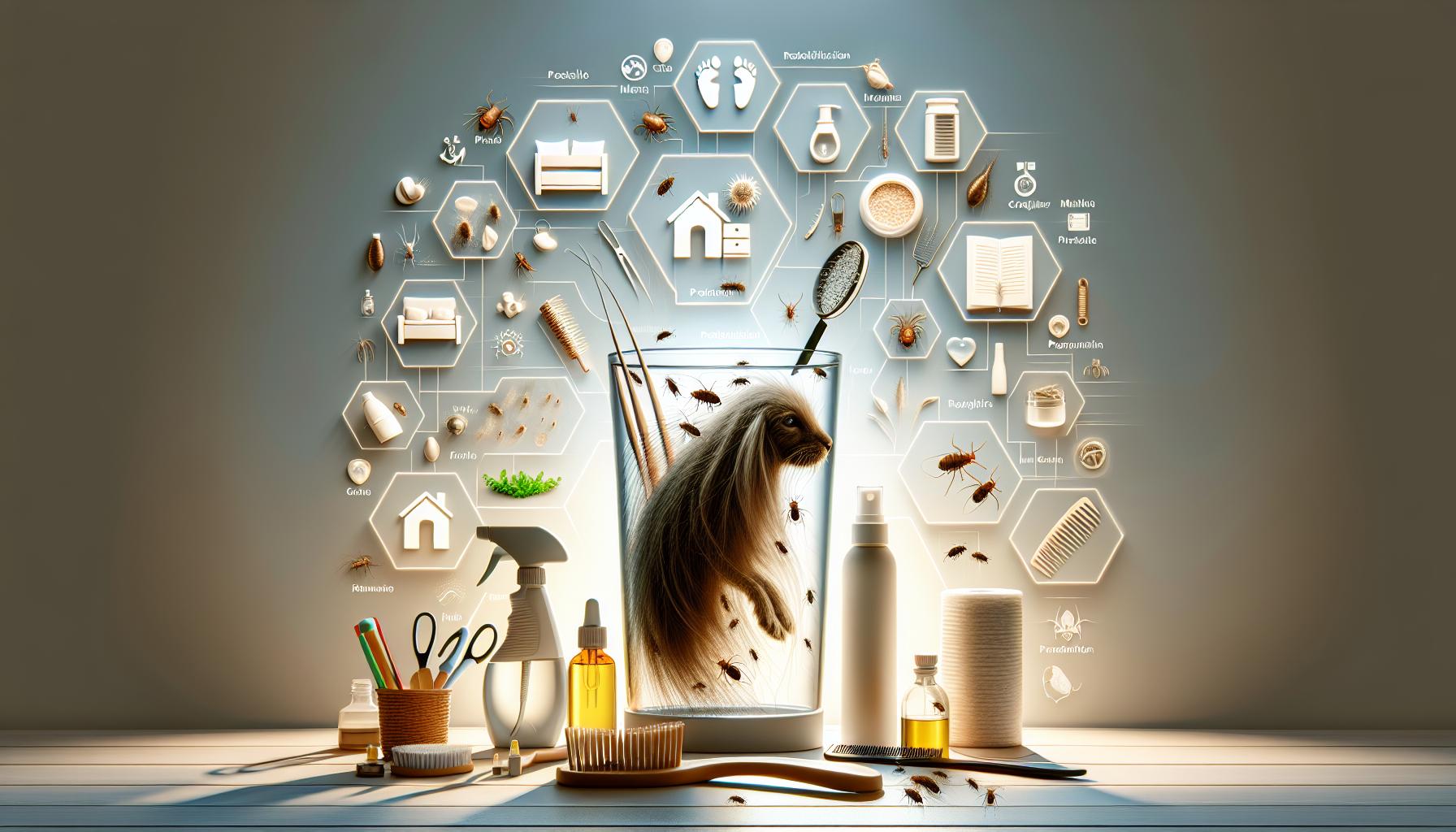 Reconociendo los signos de pulgas en el cabello