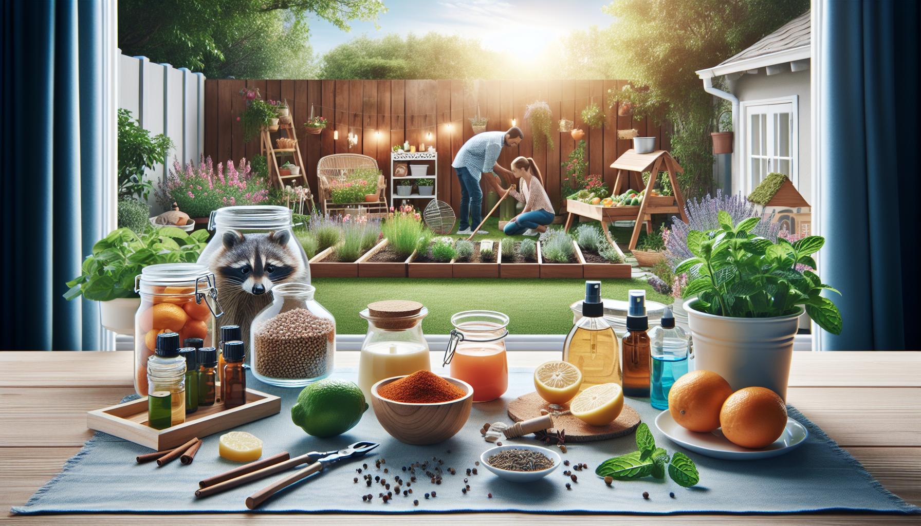 Recursos naturales para repeler mapaches sin comprometer tu seguridad