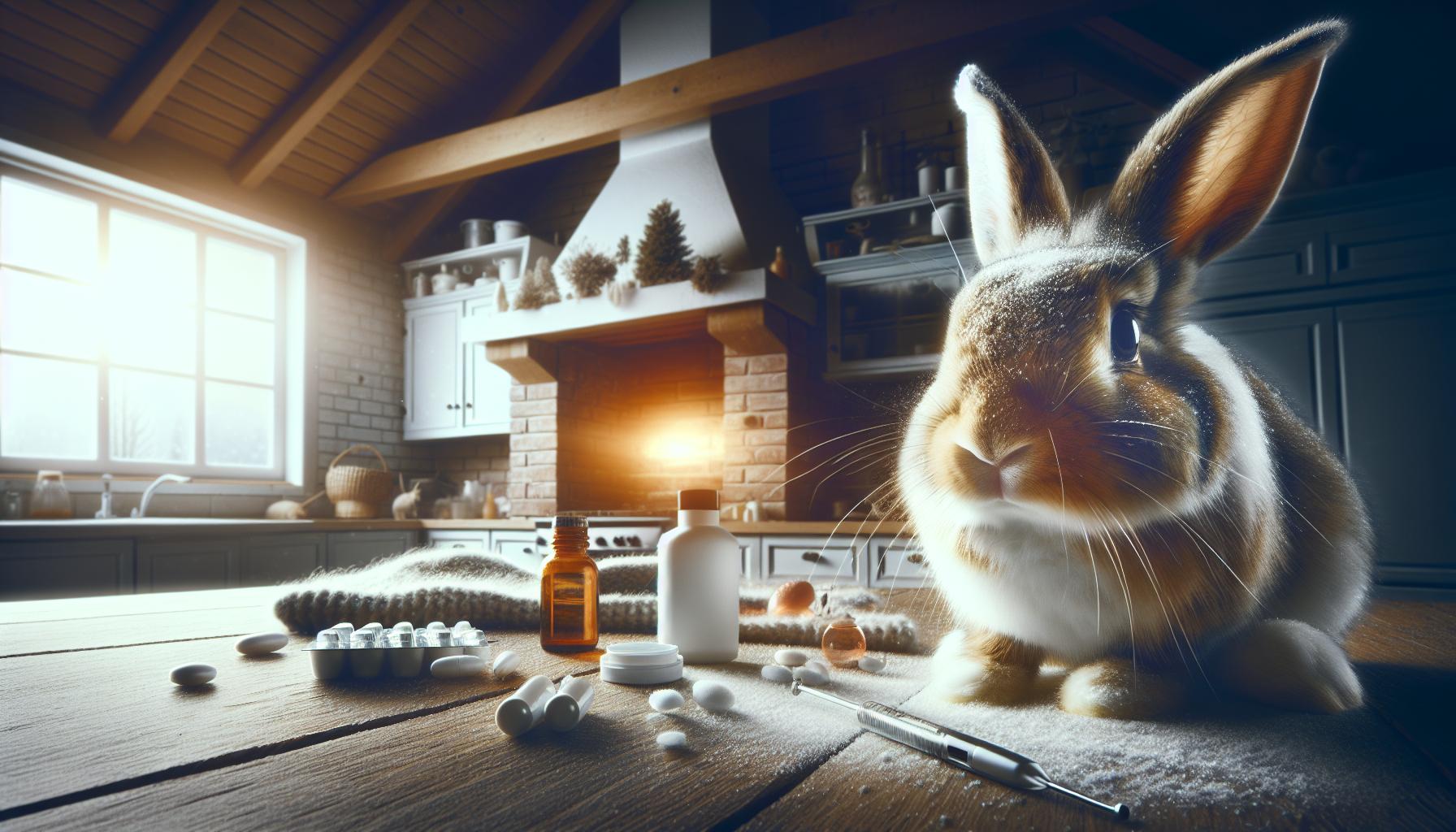 Señales de estrés o enfermedad en conejos durante el invierno