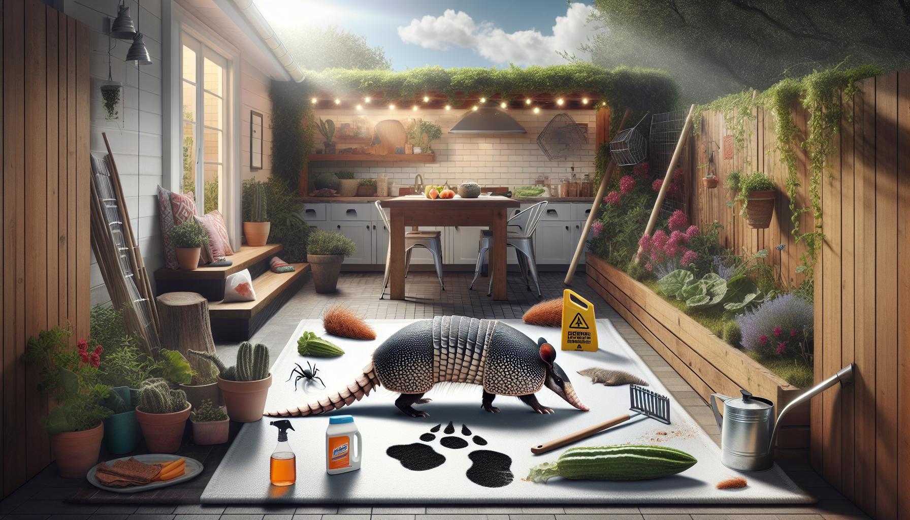 Señales de que los armadillos están causando daños en tu espacio exterior