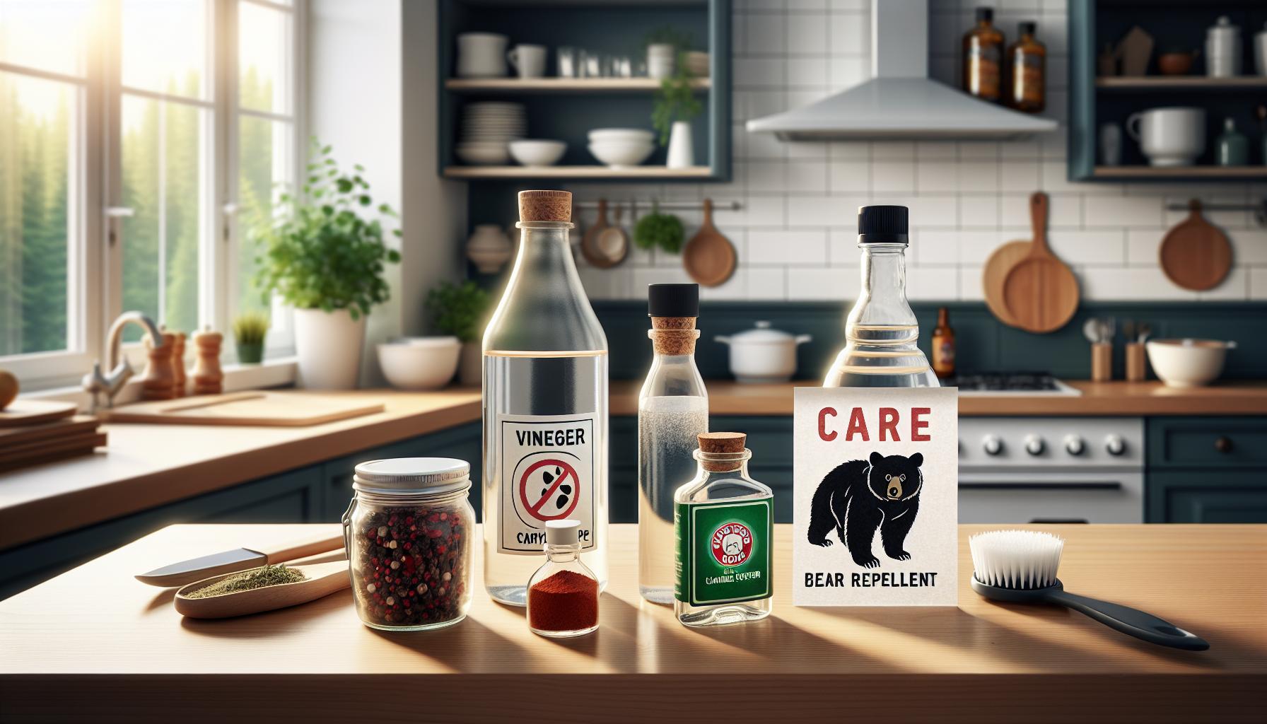 Soluciones caseras: Ingredientes comunes para repeler osos de forma segura