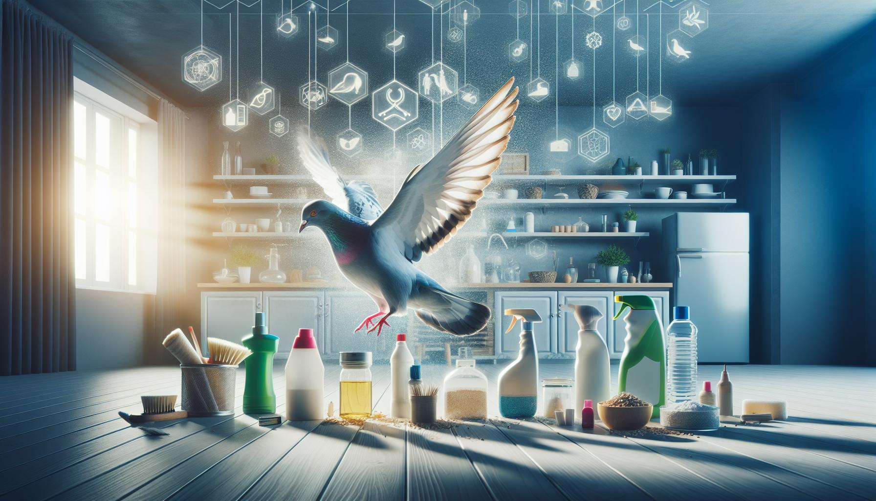 Uso seguro de productos químicos repelentes de palomas