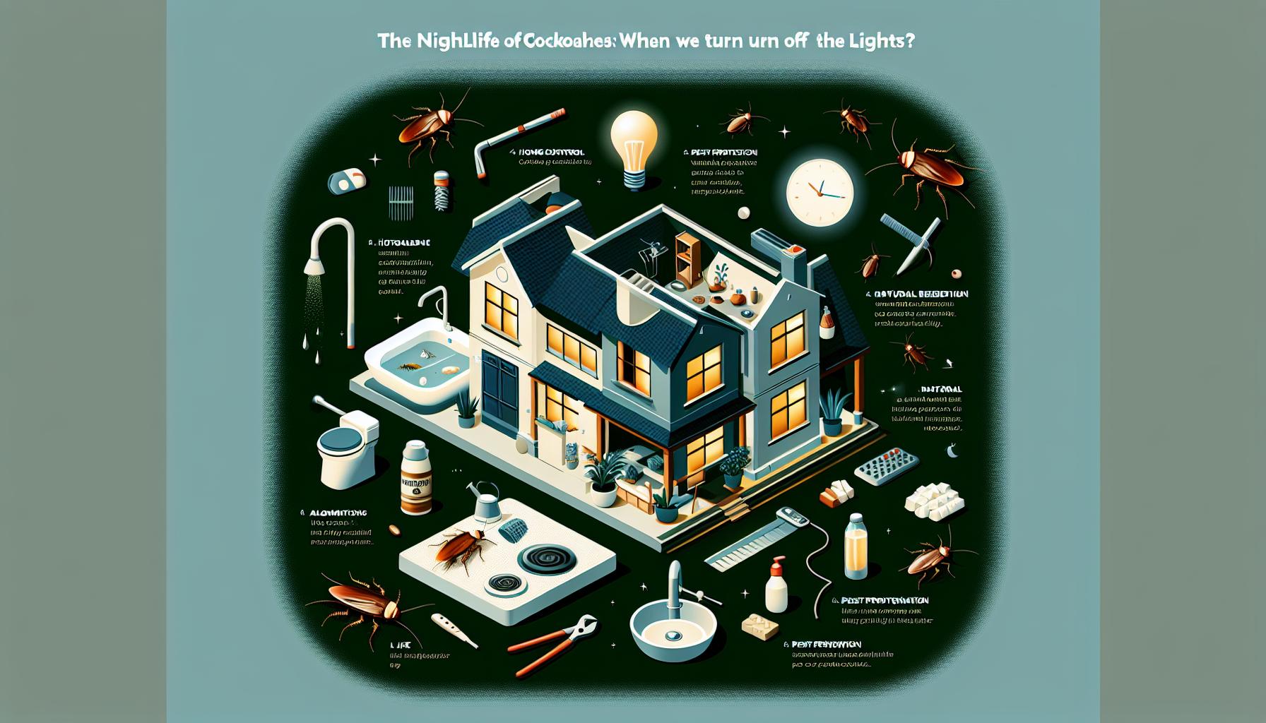 La vida nocturna de las cucarachas: ¿Qué hacen cuando apagamos las luces?